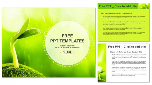 Young Sprout In Springtime-Nature PowerPoint Templates - Slidesgo Templates