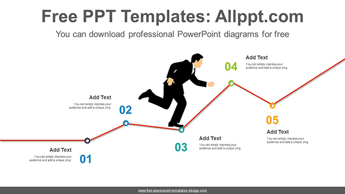 Businessman Rising Chart Powerpoint Diagram Slidesgo Templates